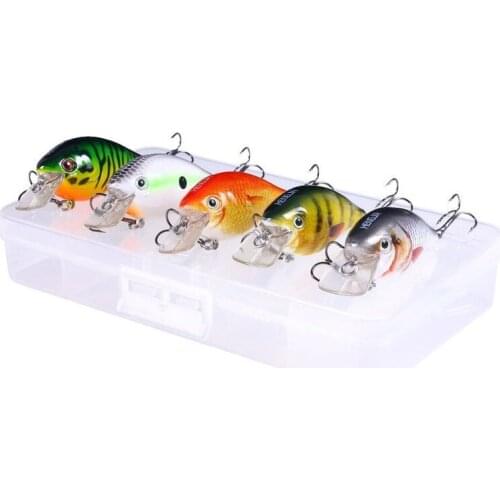 1 pcs 19/5000 3D printed floating rock lures 5 color box lures