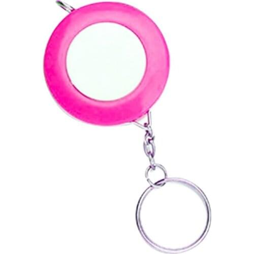 13MA Portable Retractable Ruler Centimeter/inch Tape Measure Mini Keychain Ruler
