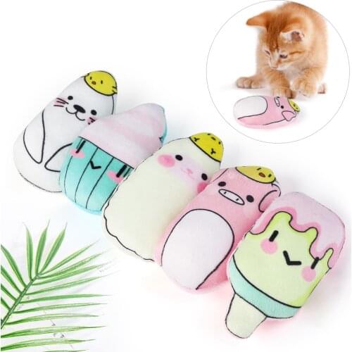 5PCS Catnip Cat Toy Interactive Kitten Catnip Toy Animal Cat Toy For Training Soft Teeth Cleaning Toy For Cat Kitten Pet Product