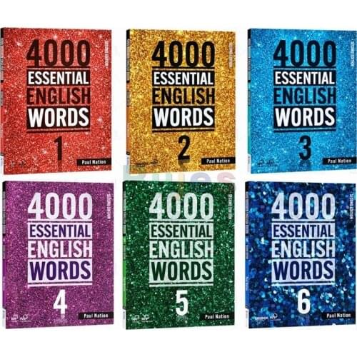 6 Books/set,4000 Words In The Original English Version,Essential English Words,dictionaries of Common English Words,reading Gift