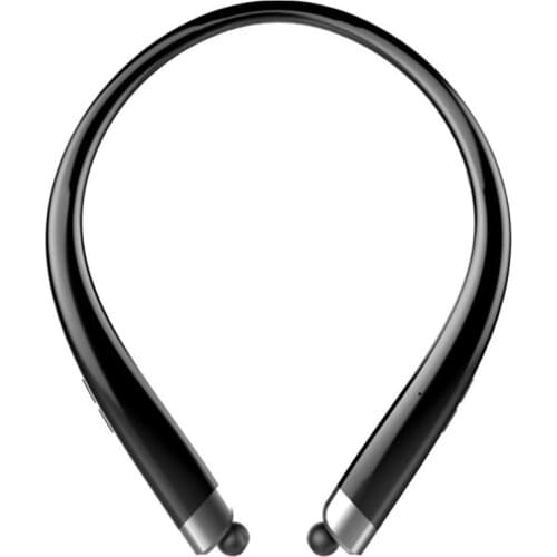5.0 Bluetooth Headset with Retractable Earplugs and Noise-Cancelling Microphone, Suitable for Home Office
