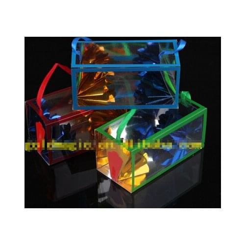 Medium Size Super Delux Paper Bag Appearing Flower Empty From Box Magic Tricks Dream Bag Illusion Tour Magie YH170