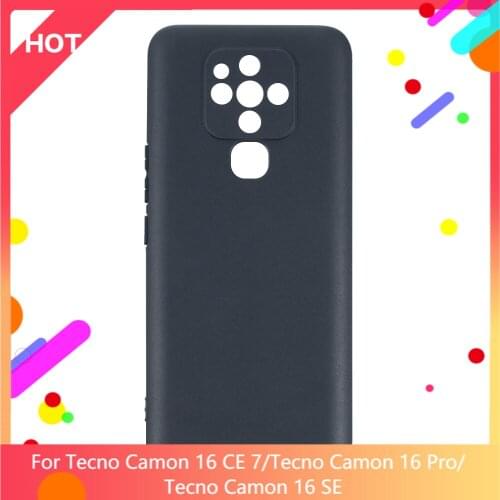 Camon 16 CE 7 Case Matte Soft Silicone TPU Back Cover For Tecno Camon 16 SE Tecno Camon 16 Pro Phone Case Slim shockproof