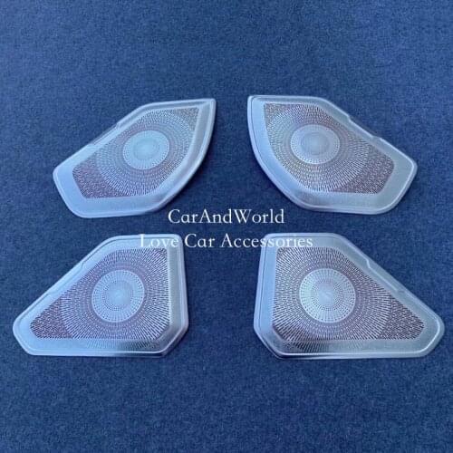 For Toyota RAV4 RAV 4 XA50 2019 2020 Accessories Speaker Cover Trims Car Door Audio Stereo Ring Stainless Steel Garnish Parts