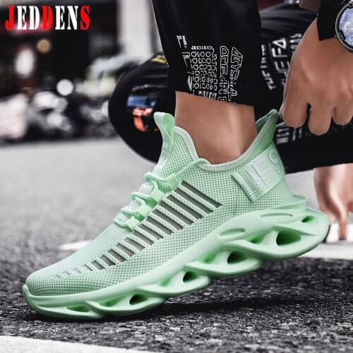 Blade Bottom Shoes Men Mesh Breathable Sneakers Lace Up Mens Summer Shoe Outdoor Casual Man Shoe Large Size Trainers New Hot M7
