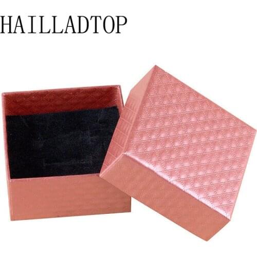 Square Jewelry Box Necklace Contain Case Ring Packing Container Wholesale Valentines Day Present Box Jewelry Organizer Storage