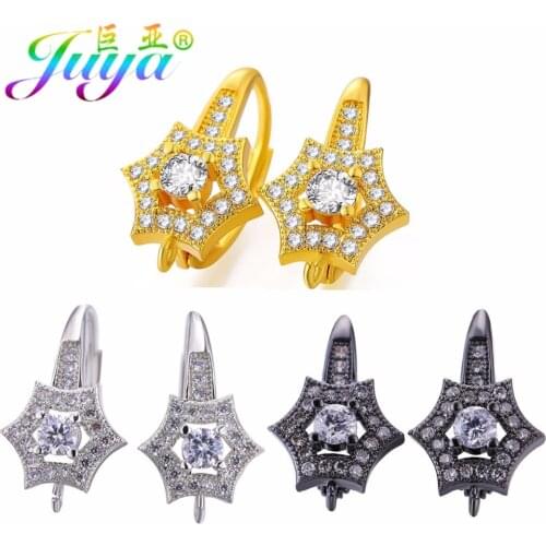 Juya Fashion Earrings Supplies Handmade Decorative Earring Hooks Accessories For Tassel Pearls Earrings Jewelry DIY Making