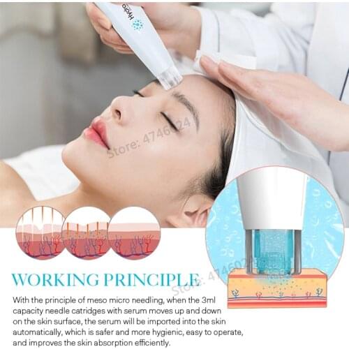 New Home Use Electric Hydra Pen H2 Derma Microneedling Pen Meso Automatic Infusion Hydrapen Hydra Roller Stamp Serum Applicator