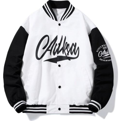 2021 New Spring Autumn Embroidery Baseball Jacket Womens Coat Mens Couple Bomber Unisex Boyfriend Style Varsity Hiphop Street