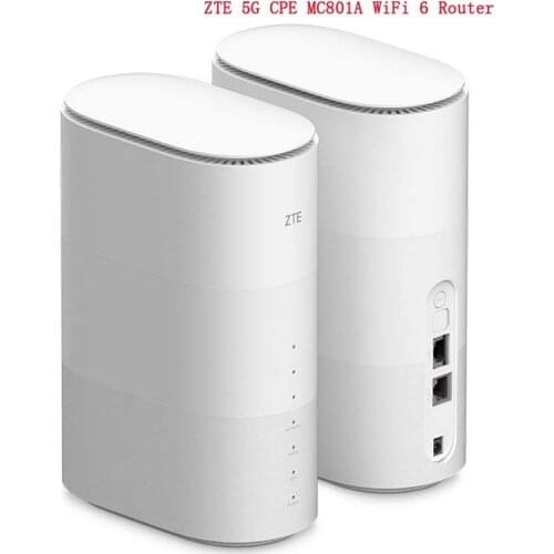 Original ZTE MC801A CPE 5G Router Wifi 6 SDX55 NSA+SA N78/79/41/1/28 802.11AX WiFi Modem Router 4g/5g WiFi router sim card