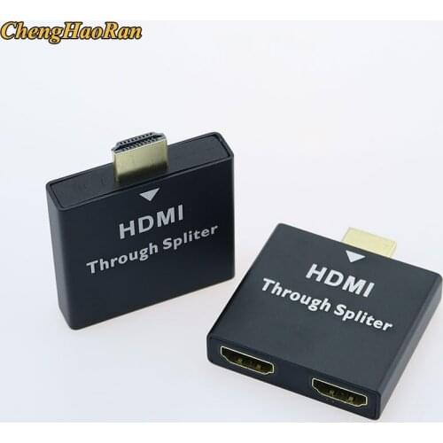 ChengHaoRan HDMI Male To Dual HDMI Female 1 to 2 Way Splitter Adapter For HD TV Hot DH for Xbox Blueray DVD players PS3
