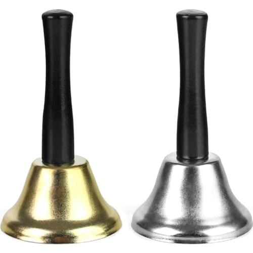 Hand Bells, 2PCS Call Bell Handheld Bell Service Bell Wedding Bell Dinner Bell for Christmas Rattle