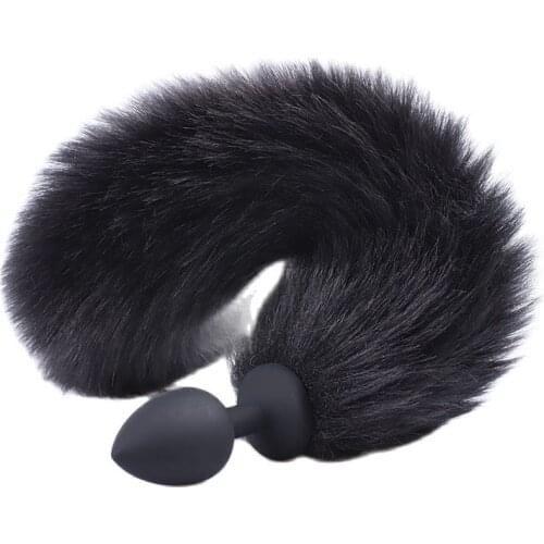 Silicone Anal Plug with Fox Tail Butt Plug for Couple Adult Games Bdsm Ass Tail Plug Anal Sex Tool Adult Sex Products Exotic Toy