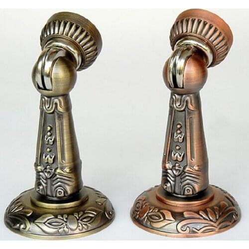High Quality Zinc Alloy Door stopper Europen Style Antique Door Stopper Bronze Rest Room Security door Bedroom Door Stopper DS01