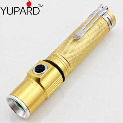 YUPARD Q5 LED Flashlight Torch light Lamp 3 modes 18650 rechargeable battery Portable camping fishing outdoor flashlight