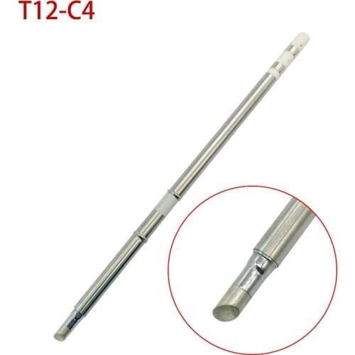 T12-C4 Shape C series Solder iron tips welding heads tools for FX9501/907 T12 Handle OLED&LED station 7S melt tin
