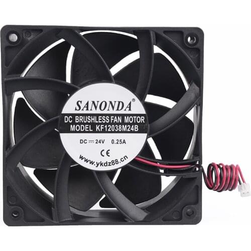 Manufacturers supply chassis cooling fan 12038 24 v 0.25 A silent fan is 12 cm