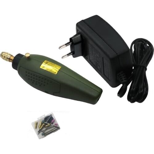 High-quality electric grinding micro-jade engraving pen 12V drilling machine polishing root wood carving text playing power tool