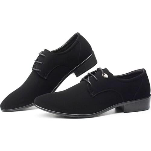 Suede Mens Loafer Buisness Shoes Lace-up Luxury Black Penny Moccasin Casual Loafers Summer Flats Offical Formal Derby Shoe