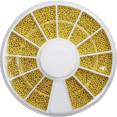 1Box(1200Pcs) Mixed Alloy Mini Beads For Needlework FlatBack Cabochon Scrapbook Decoration Craft DIY Embellishments Accessories