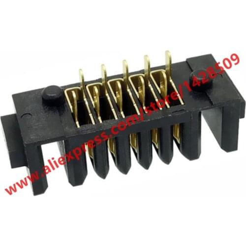 10pcs 5-Pin 5A High Current Laptop Battery Holder Charging Connector 2.0mm Pitch Gold Plating Famale Socket Junctor