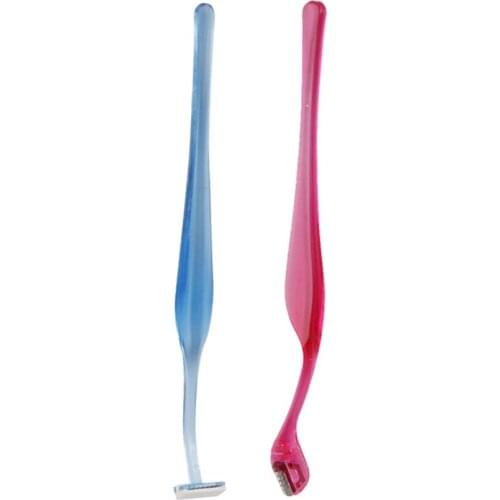 2pcs Eyebrow Trimmer, Stainless Steel Eyebrow Shaper for Men