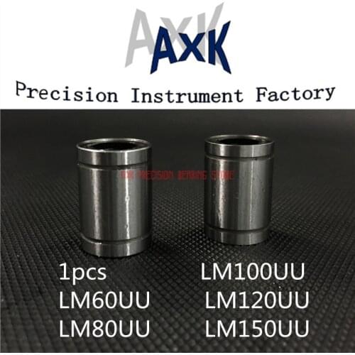 2021 Linear Rail AXK Cnc Router Parts Lm Uu Linear Motion Bearings ( 1 Pcs ) Lm60uu Lm80uu Lm100uu Lm120uu Lm150uu Standard