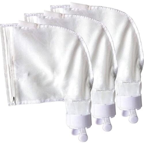 3PCS Zippered Bag Replacement Fits for Polaris 280,480 Pool Cleaner All Purpose Filter Bag Swimming Pool Cleaner Bags