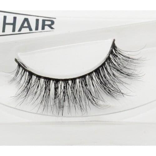 Visofree 1 pair 3d mink lashes wholesale 100% real mink fur Handmade crossing lashes individual strip thick lash 13