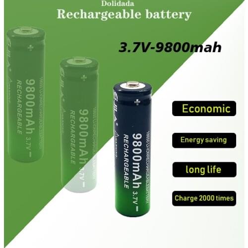 18650 Battery 3.7V 9800mAh high capacity battery rechargeable lithium battery for Flashlight Torch Toys
