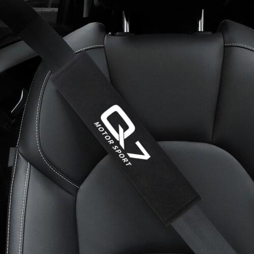 Auto Seat Belt Cover Car Styling Case For Audi Q7 TT RS5 A4 B5 B6 B7 B8 A3 8P 8V 8L Interior Accessories 2pcs/lot