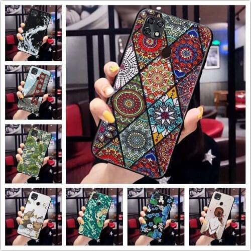 3D Emboss Flower Case For ZTE Blade 20 Smart Cover Relief Case For ZTE Blade 20 V10 V9 Vita L8 Cover Axon 11 SE 5G Nubia M2 Case