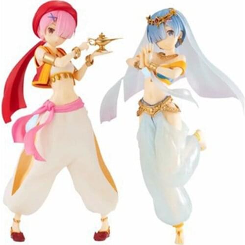 Rem Anime Re:Life In A Different World From Zero Ram EXQ Rem Swimsuit Ver PVC Action Figure Figurine Model Gift Action Figure