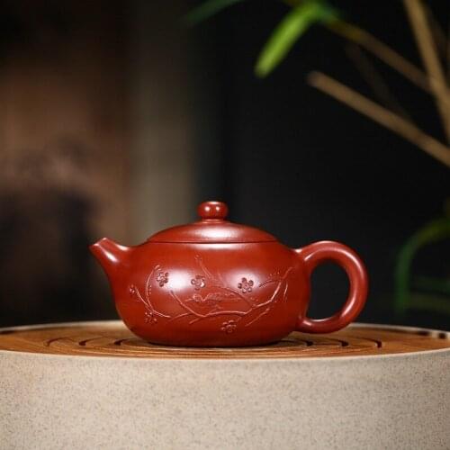 Yixing undressed ore famous purple clay all hand recommended xi shi pot pot gift LOGO special tea mixed batch