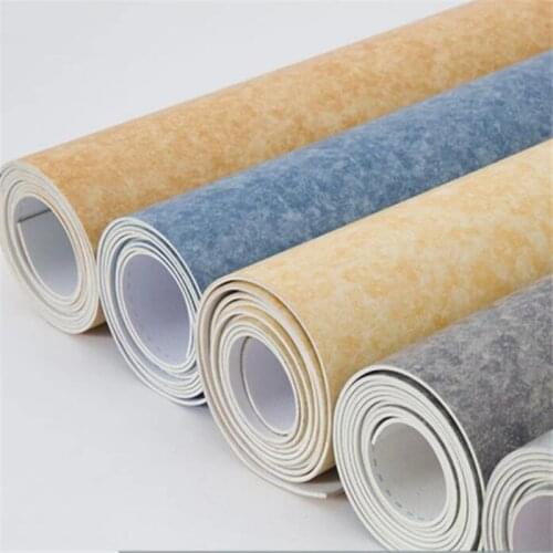 Cement floor glue commercial engineering thickened floor leather kitchen waterproof pvc floor sticker self-adhesive kang leather