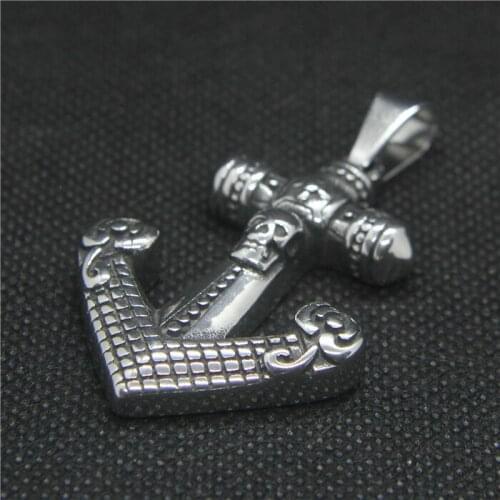 2019 Navy Anchor Skull Pendant 316L Stainless Steel Fashion Cool Anchor Ship Pendant