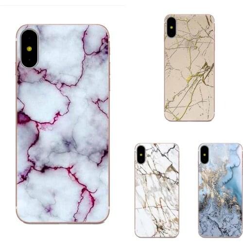 Soft Silicone TPU Transparent Cell Bags For iPhone SE2020 11 Plus Pro X XS Max XR 8 7 6S SE 4S 5 5C 5S Pink Marble Line Luxury