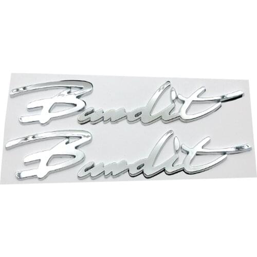 New Motorcycle 1 Pair Chrome Sticker Emblem Badge Decals 3D ABS Plastic Tank Wheel Logo For Suzuki Bandit 600 650 1200 1250 2021