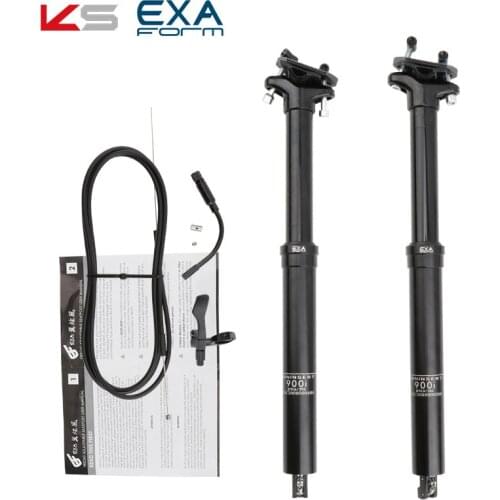 KS EXA 900i MTB Seat Post Height Adjustable Mountain Bike 30.9/31.6mm Cable Remote Hand Control Hydraulic Seatpost Seat Tube