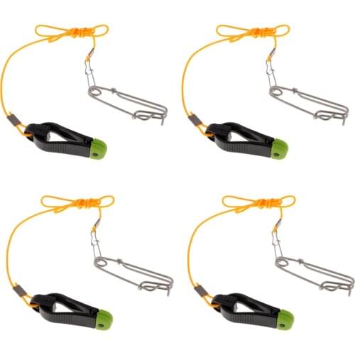 Prettyia 4pcs Power Grip Plus Release Clips with Leader for Downriggers Gear