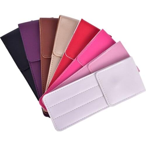 Professional Tweezers Leather Case Storage Bag For Tweezers Eyelashes Kit Portable Safe Makeup Tools Eyelash Extension Container