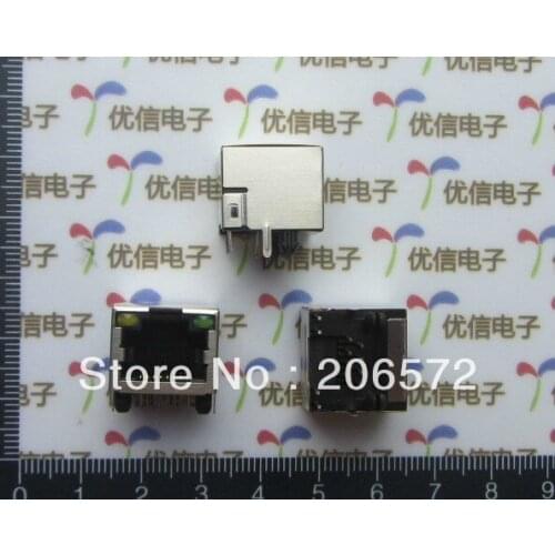 RJ45 8P shielding network crystal head socket with light