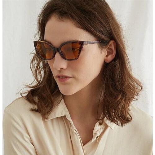 TrendyMate Cat Eye Sunglasses For Women Brand Designer Retro Sun Glasses Female Vintage Small Cat Eye Glasses UV400 2018 1445T