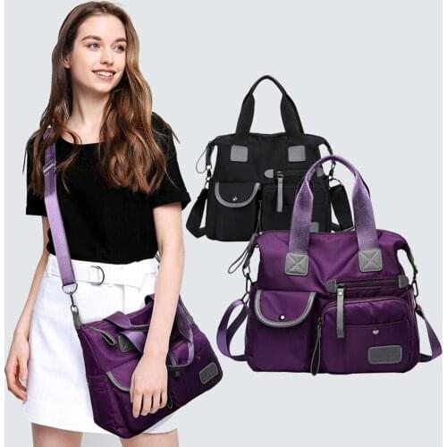 Women Shoulder Bag Nylon Bag Waterproof Casual Travel Bags Gym Bags Mummy Bag Large Capacity Fashion Lady Sport Travel Bag 2020