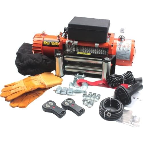 XINQI 12 v 13500 lbs Recovery Heavy Duty Electric Auto Winch for Sale
