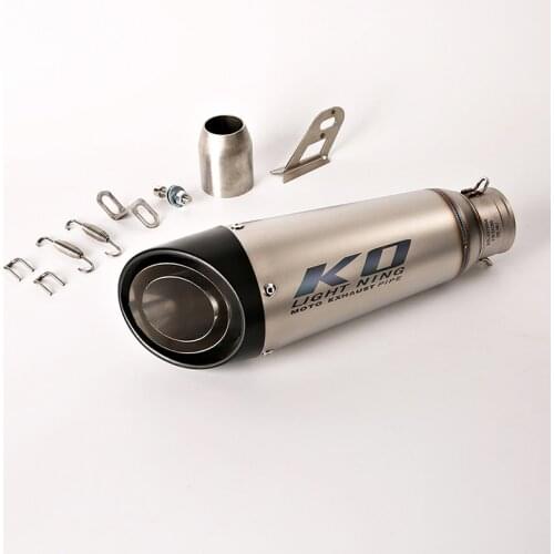 Universal 38-51 mm Motorcycle Exhasut Tail Pipe No DB Killer Escape 315 mm Exhaust Tips Stainless Steel Dirt Bike ATV Modified