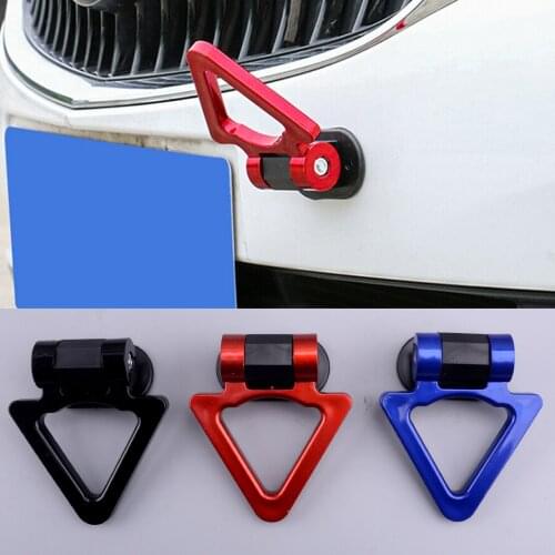 Universal Car Exterior Triangle Track Racing Tow Towing Hook Look Decoration For Vehicles