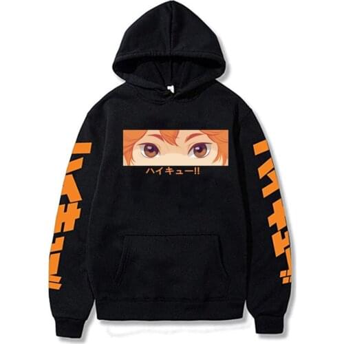 2021 Haikyuu Hoodie Pullovers Tops Long Sleeves Autumn Man Anime Eyes Funny Clothes Homme