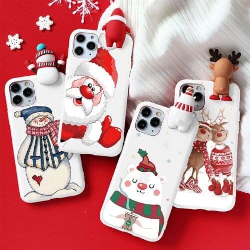 3D Cartoon Christmas Funda For Samsung Galaxy A50 A51 A70 A71 A10 A12 A32 A31 A20E A21S A40 S8 S9 S10 S20 S21 FE Plus Ultra Case