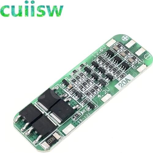 3S 20A Li-ion Lithium Battery 18650 Charger PCB BMS Protection Board 12.6V Cell 59x20x3.4mm Module